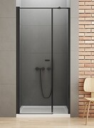 New Trendy New Soleo Black 120x195 cm drzwi wnękowe wspornik krzyżowy szkło przejrzyste D-0939A-WP