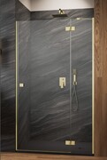 Radaway Essenza Brushed Gold Dwj drzwi wnękowe 130cm prawe szczotkowane złoto/szkło przejrzyste 1385017-99-01R