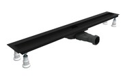 Schedpol Schedline Slight Flo Low Black odpływ liniowy bez maskownicy 90x3,5cm SOLBWN-90035C