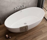 Bravat wanna wolnostojąca 180x90 biała BT301