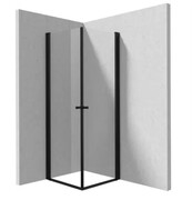 Deante Kerria Plus kabina kwadratowa 80x80x200 cm Nero KKNNW08W08
