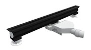Schedpol Schedline Thin Flow Black odpływ liniowy bez maskownicy 70x1,2cm SOLBV1-70012C