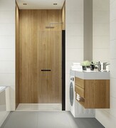 Sanplast Exa Line PR1/EXA LINE Kabina walk-in 90x200 czarny matowy 600-540-1630-59-401