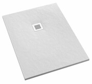 Schedpol Kalait White Stone brodzik prostokątny + syfon 80x90cm 3.3155/B/ST-M2