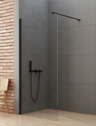 New Trendy New Soleo Black 50x195 cm kabina Walk-In czarny mat/szkło przejrzyste K-0765-WP