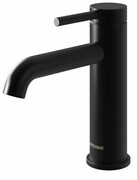 Kohlman Axel Black bateria umywalkowa 18 cm czarny mat QB105AB __ RABAT W KOSZYKU! __