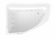 Roca Aquamarina wanna 175x120cm lewa z hydromasażem Effects Gold Opcja A24T254000