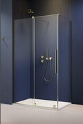 Radaway Furo Kdj Brushed Gold kabina 100x75cm lewa szczotkowane złoto 10104522-99-01L/10110480-01-01/10113075-01-01