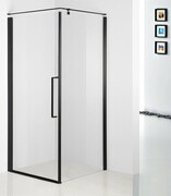 Sea Horse Fresh Line Black kabina kwadratowa Lewa 90x90x200 cm przejrzyste BK260T09KL+