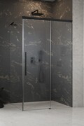 Radaway Idea 8 QL XL Black Kdj kabina 120x90cm prawa czarny mat/szkło przejrzyste 10560617-54-01R/10570572-01-01/10580090-01-01L