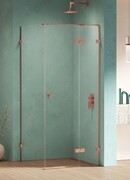 New Trendy Eventa Copper Shine kabina prysznicowa prostokątna 100x80x200 cm prawa przejrzyste miedź połysk EXK-6413