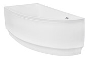Besco Praktika 150x70cm wanna asymetryczna lewa + obudowa + syfon #WAP-150-PL/OAP-150-NL/19975