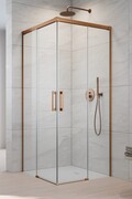 Radaway Idea Kdd Brushed Copper kabina 110x80cm szczotkowana miedź 387063-93-01L/387061-93-01R