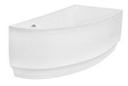 Besco Praktika 150x70cm wanna asymetryczna prawa + obudowa + syfon #WAP-150-PP/OAP-150-NP/19975
