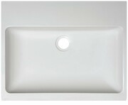 Sanplast Free Mineral umywalka prostokątna nablatowa Unb-M/FREE biała 50x40x8 cm 640-280-0100-01-000