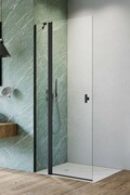 Radaway Nes Black KDD II kabina walk in 100cm lewa czarny mat/szkło przejrzyste 10031100-54-01L