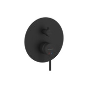 Excellent Pi bateria prysznicowo-wannowa podtynkowa, 2 funkcyjna, czarny mat AREX.1245BL