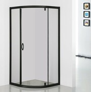 Sea Horse Stylio Black kabina natryskowa półokrągła jednoskrzydłowa 90x90x190 cm przejrzyste BK502RTK+