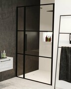 Riho Grid GB104 drzwi prysznicowe 130x200cm czarne G004006121