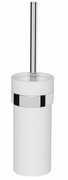 Oltens Vernal szczotka do WC wisząca z uchwytem biała ceramika/chrom 82102000