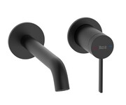 Roca ONA bateria umywalkowa podtynkowa ścienna Czarny Mat A5A359ENB0