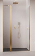 Radaway Nes Gold Dwj II Drzwi wnękowe 100 cm lewe złoty połysk szkło przejrzyste 10036100-09-01L