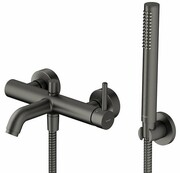 Omnires Y bateria wannowa z zestawem prysznicowym grafit szczotkowany Y1231GR ___ RABAT W KOSZYKU! ___