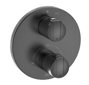 Roca T-1000 bateria prysznicowa termostatyczna podtynkowa Brushed Titanium Black EVERLUX-PVD A5A2E09NM0