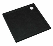 Schedpol Schedline Sharper Black Stone brodzik kwadratowy 80x80x4,5cm 3S.S1K-8080/C/ST