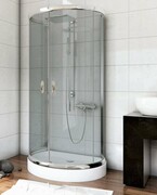 Sea Horse Stylio kabina przyścienna 80x100x190 cm grafit + brodzik BKZ501XG+