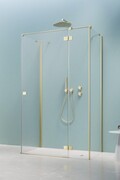 Radaway Essenza Brushed Light Gold Kdj+S kabina 70x90x70cm prawa szczotkowane jasne złoto 1384048-01-01/1385020-98-01R/1384048-01-01