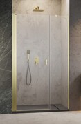 Radaway Nes Brushed Gold Dws drzwi wnękowe 90cm lewe szczotkowane złoto szkło przejrzyste 10028090-99-01L
