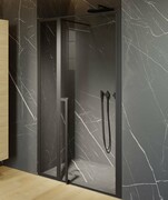 Riho Lucid GD104 drzwi prysznicowe 130x200cm czarne G005006121