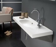 Bathco umywalka blatowa dolomitowa Ice 80x35 cm 0517