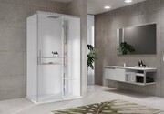 Novellini Glax 2 2.0 kabina masażowo-parowa 120x90 prawa srebrna G222P299DM5-1BB