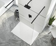 Sanplast Altus PIV/ALTIIa kabiny walk-in 140x203 cm czarny matowy 600-121-3181-59-401