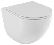 Besco Aspen Ergo White miska WC wisząca + deska wolnoopadająca Aspen White biały połysk #ZASE-B-DAB