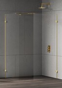New Trendy Eventa Gold Shine kabina walk-in 140x100x200 cm przejrzyste EXK-4882