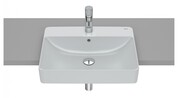 Roca FINECERAMIC umywalka wpuszczana w blat cienkościenna SQUARE 55x42 perłowa A32753S630