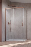 Radaway Idea 8 Brushed Copper Kdj kabina 100x80cm lewa szczotkowana miedź szkło przejrzyste 10340520-93-01L/10350453-01-01/10360080-01-01R