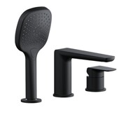 Excellent Clever 2.0 bateria wannowa 3-otworowa, czarny soft AREX.4134BS