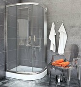 Sea Horse Stylio kabina natryskowa półokrągła 80x80x190 cm przejrzysta BK501T+