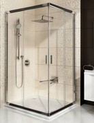 Ravak Blix BLRV2K drzwi prysznicowe 1/2 100cm białe transparent Anticalc 1XVA0100Z1
