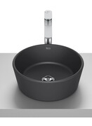 Roca Optica umywalka nablatowa 35x35 cm okrągła czarny mat A327B15080