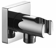 Omnires przyłącze kątowe mosiężne z uchwytem na słuchawkę chrom 8873/KCR ___ RABAT W KOSZYKU! ___