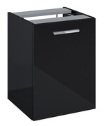 Roca Kwadro moduł boczny z koszem cargo 40x38x53 cm CZARNY POŁYSK A857973351