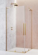 Radaway Furo SL Gold KDD kabina 110x100cm złoty połysk/szkło przejrzyste 10305110-09-01L/10305100-09-01R