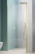 Radaway Nes Brushed Light Gold Dws Drzwi wnękowe 90cm prawe szczotkowane jasne złoto szkło przejrzyste 10028090-98-01R