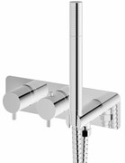 Kohlman Axel bateria termostatyczna prysznicowo-wannowa podtynkowa z rączką prysznicową chrom QW265A __ RABAT W KOSZYKU! __