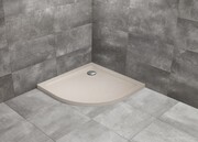 Radaway Doros A Stone brodzik półokrągły 90x90 kaszmirowy SDRA9090-01-84S